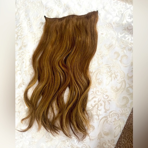 Other - Blonde hi lighted 18 inches halo with wire- natural hair